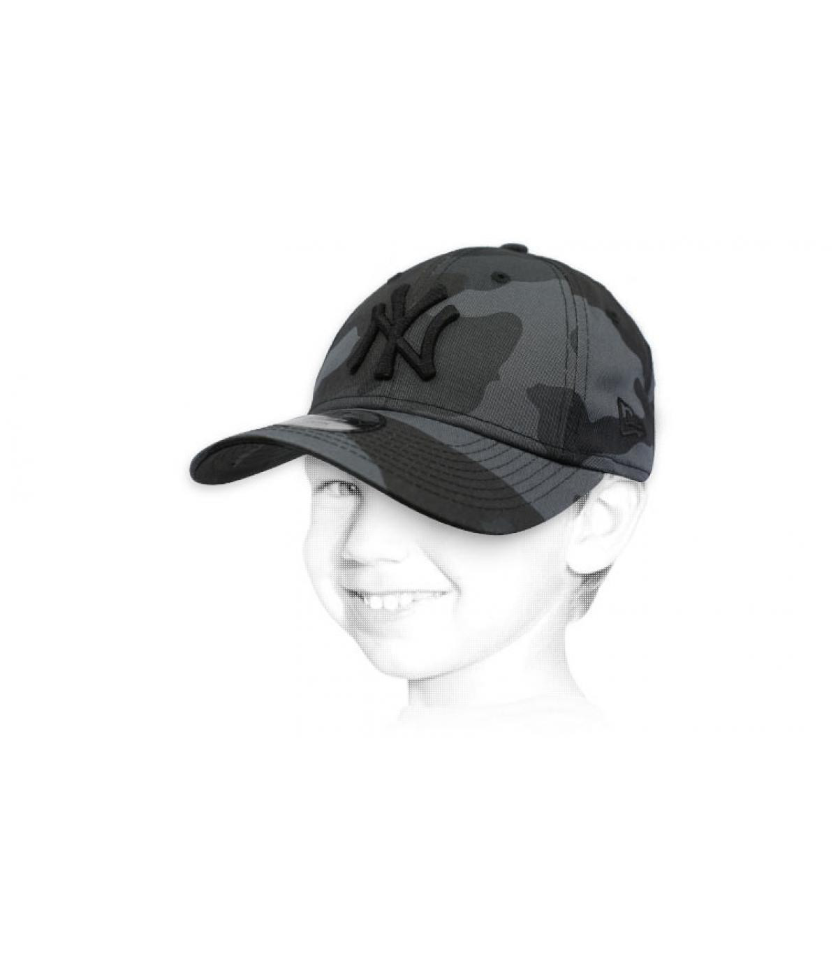 casquette enfant NY camo Casquette Enfant Camo Ess NY midnite